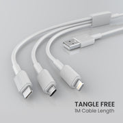 tangle free charging and data transfer cable 