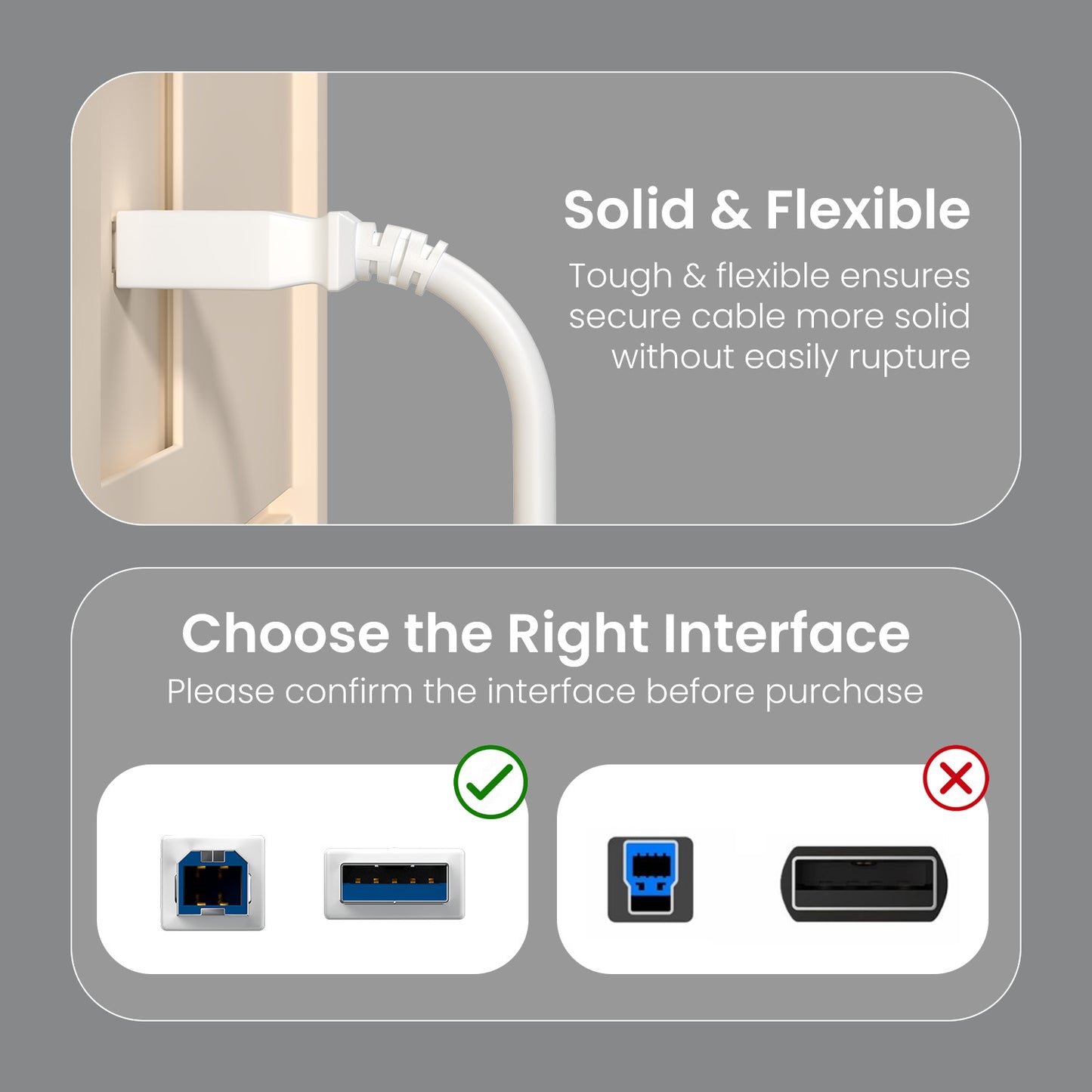 Printlink 5 - USB A To USB B For Printer 5M Cable
