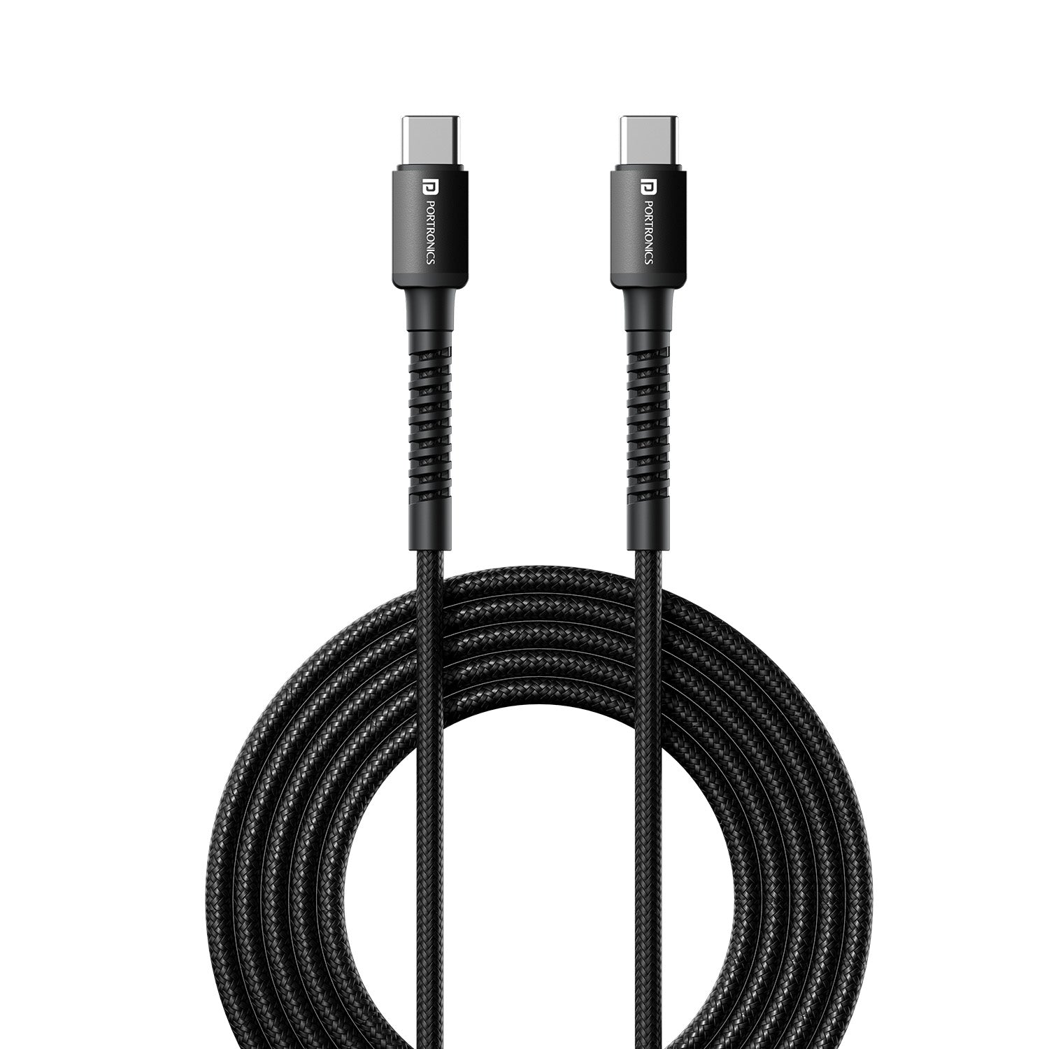 Buy Portronics Konnect X 60w Type C to Type C Nylon Braided Cable