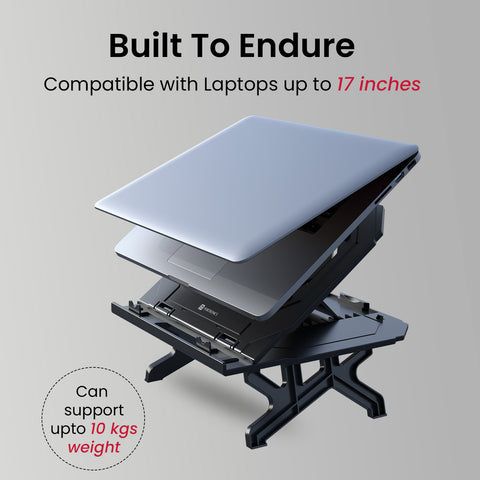 Portronics My Buddy Hexa 33: Laptop Stand compatible with laptop upto 17inches