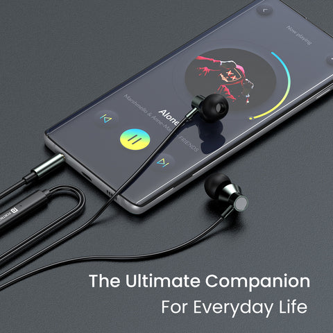 Portronics wired earphones |wired headsets| headphones with wire for everyday use