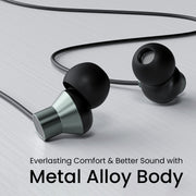 Portronics conch tune A wired earphone with metal alloy body