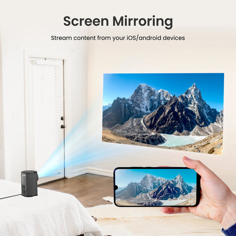 Portronics Beem 410 smart mini android led projector| Portable projector for home with screen adjustable 