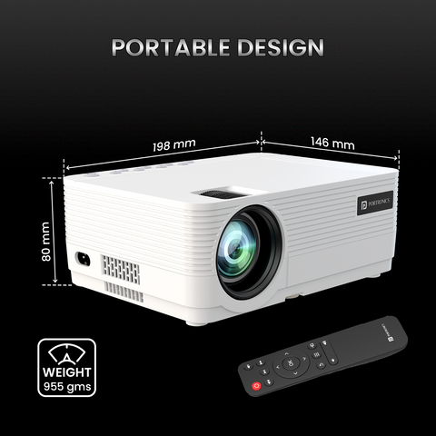 Portronics Beem 420 Smart mini bluetooth portable projector with compact Design