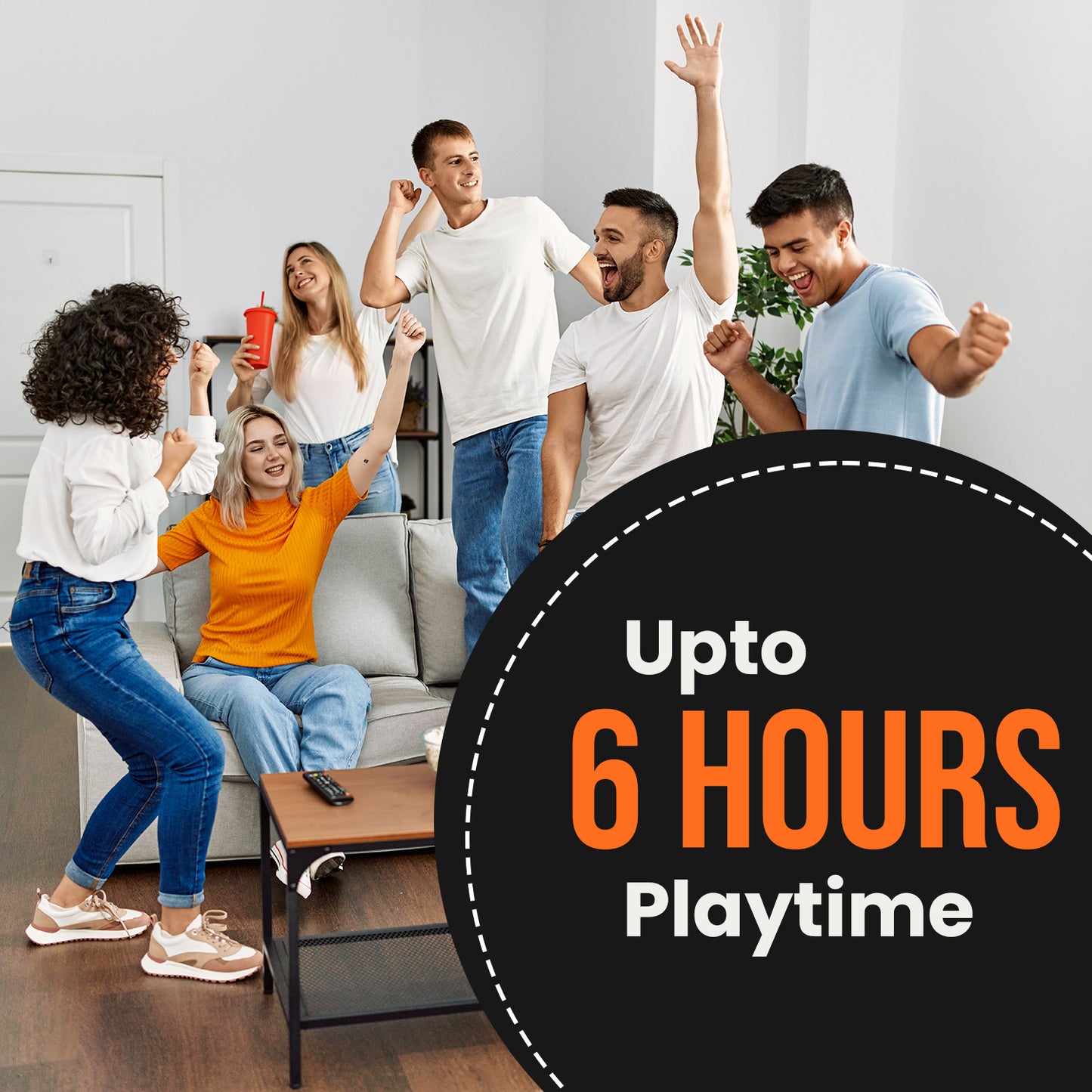 Portronics Breeze 7 Wireless Speaker with 6-Hour Battery Backup, Type-C Fast Charging, for Music Lovers and Party Enthusiasts