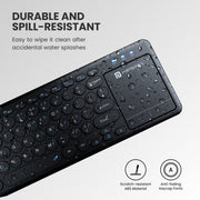 portronics bubble pro wireless keyboard laptop with spill resistant