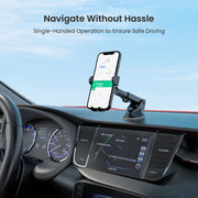 Portronics Clamp M3 car Smartphone holder for safe driving while navigation
