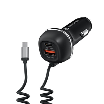 Portronics Car Power 1C car charger with fast charging| car accessories at discount rate| car phone carger