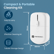 Portronics Clean P 10in 1 portable cleaning kit screen cleaner | gadget cleaner spray at best price