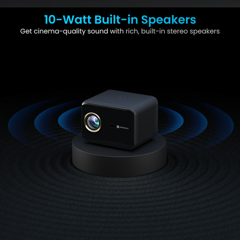  Portronics Beem 460 smart bluetooth projector| portable projector with 10watt built-in-speakers