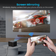 Portronics Beem 460 android wireless projector has screen mirroring features to connect your phone and smart devices