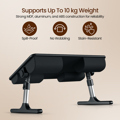 Portronics my buddy z foldable and portable laptop stand for extra durability 