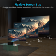 Portronics Beem 460 mini projector for home comes with flexible screen size option for creating ideal viewing experience| Buy mini projector for home at best price