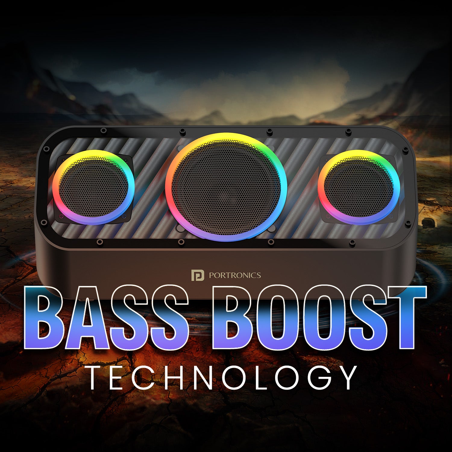 Portronics Microblast 60W hd sound  party speaker has multi connectivity and bass radiator| Wireless party speaker| best speaker online| Bluetooth Speaker for party