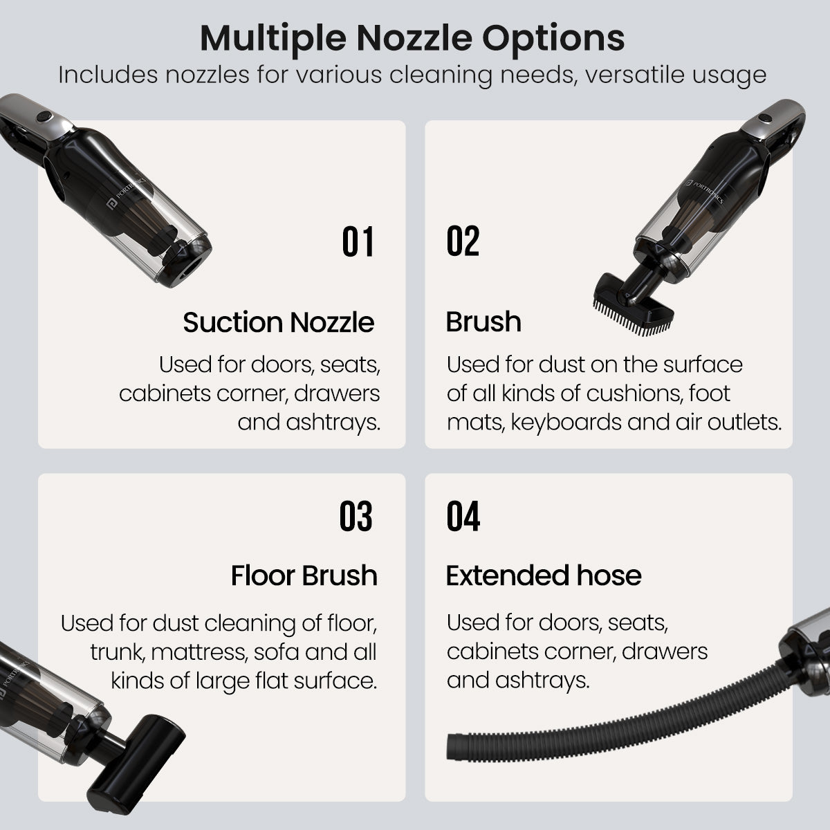 Portable Vacuum Cleaner for Home – Mopcop 3 Rechargeable Vacuum Cleaner with 2-in-1 Vacuum and Blower Function, Perfect for Home and Car Cleaning