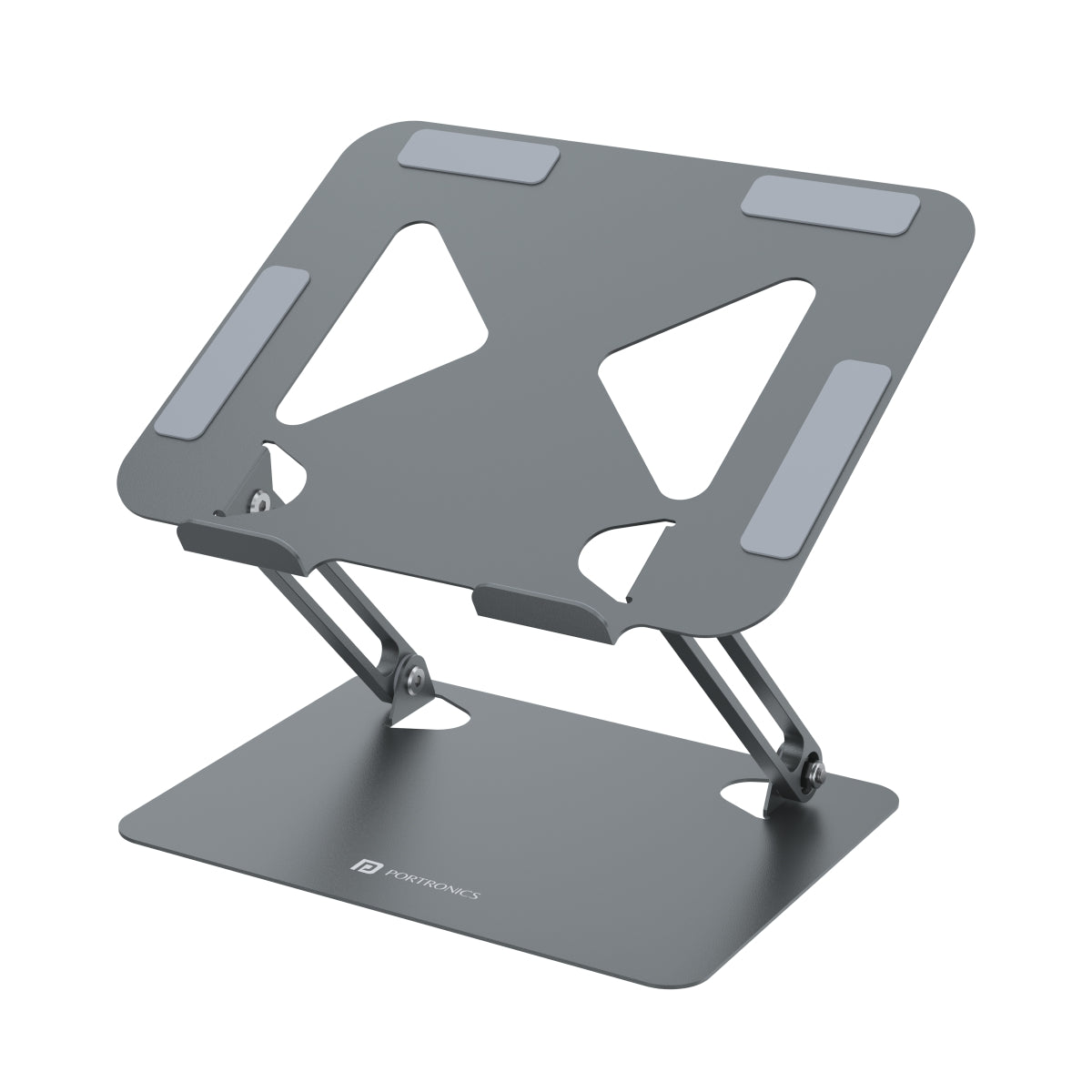 Buy Portronics My Buddy K7 Portable Laptop Stand with adjustable angles. grey