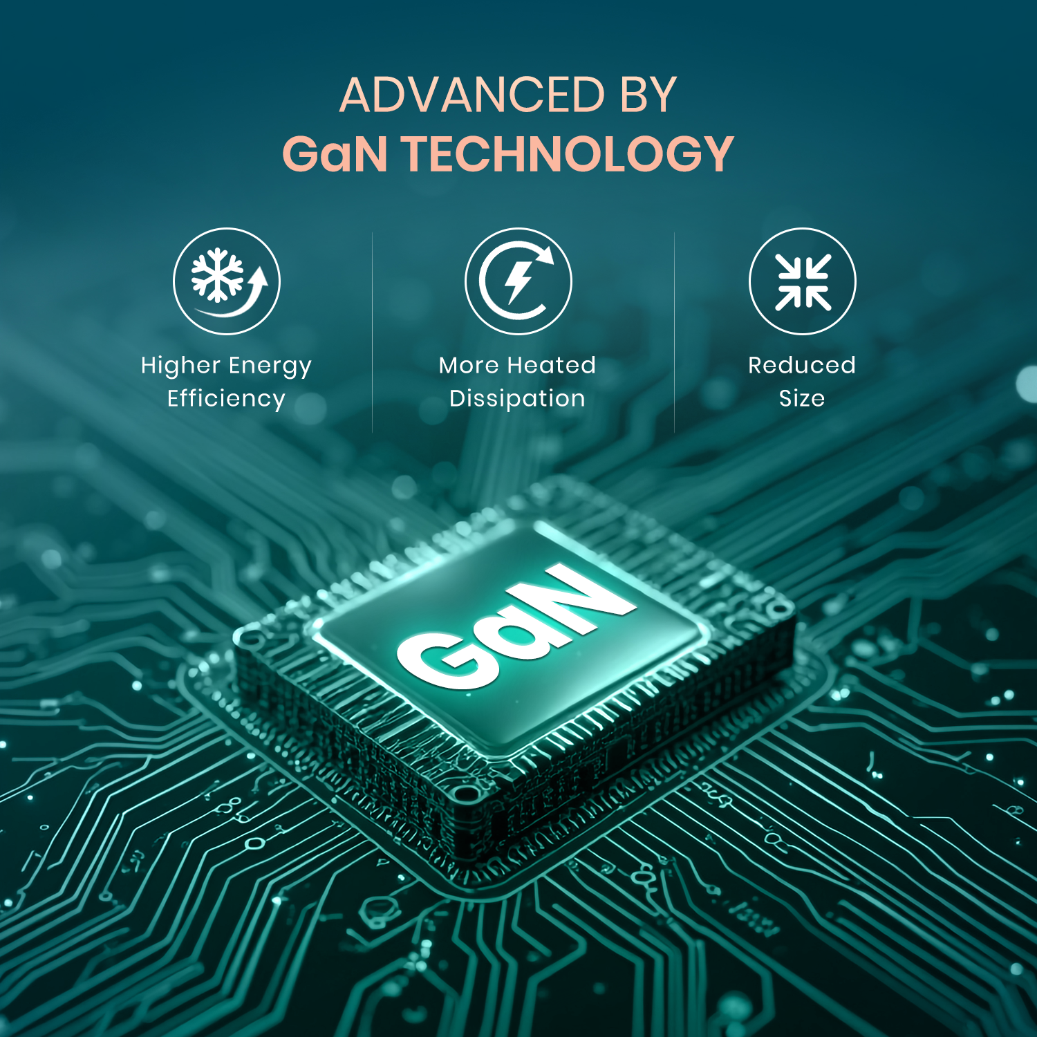 Portronics Adapto 100 with GaN technology, ensuring faster, safer, and more energy-efficient charging for home, office, or travel use| best 100w charger online at best price