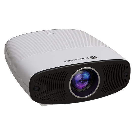 Portronics Beem 530 Smart LED Projector for home with pre-installed streaming apps, Wi-Fi & Bluetooth connectivity, 1080p Full HD clarity, and auto keystone correction for a seamless viewing experience.