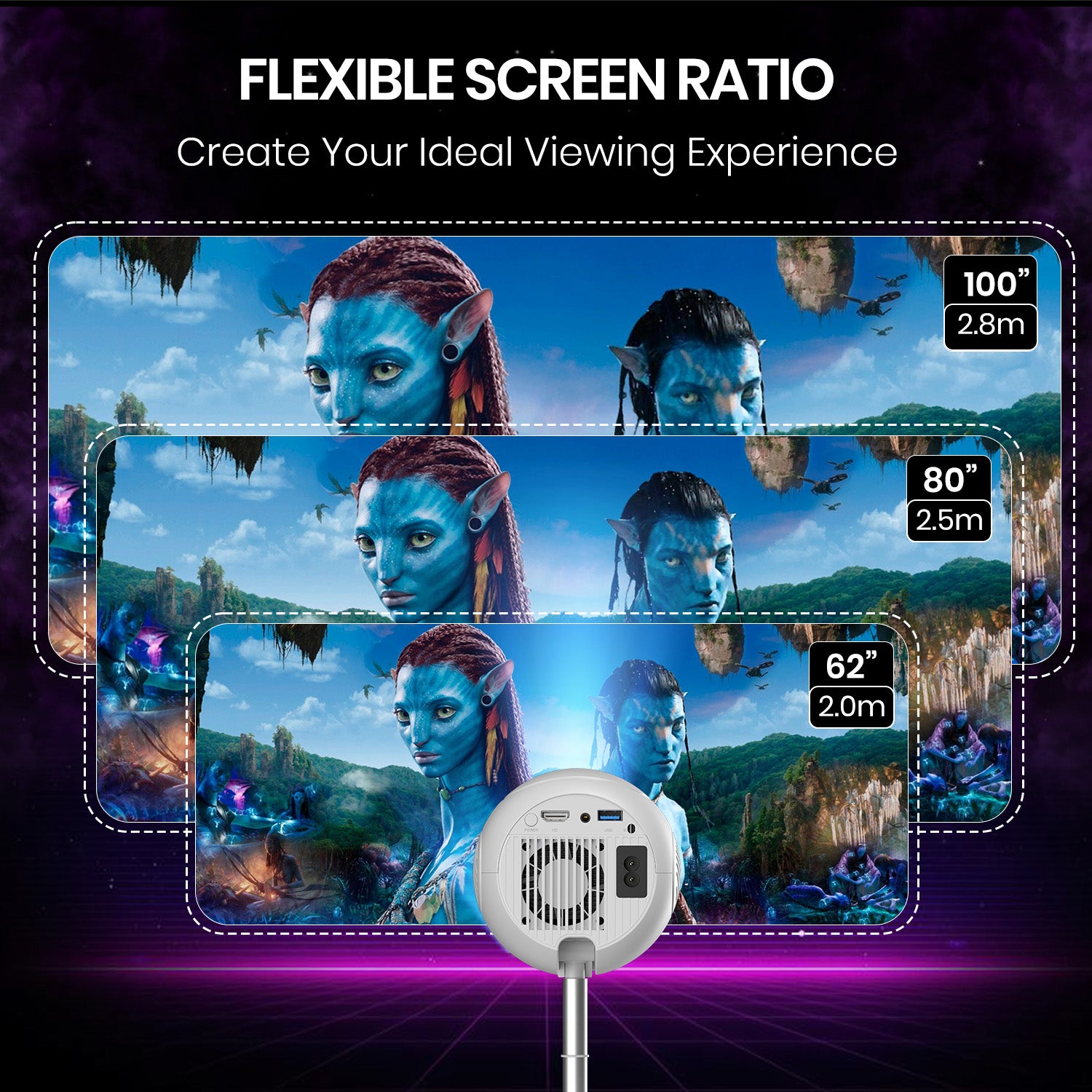 Portronics Beem 540 Smart Portable Projector | smart LED projector Portronics with screen mirroring and 720p native resolution| best projector   for home in Inida