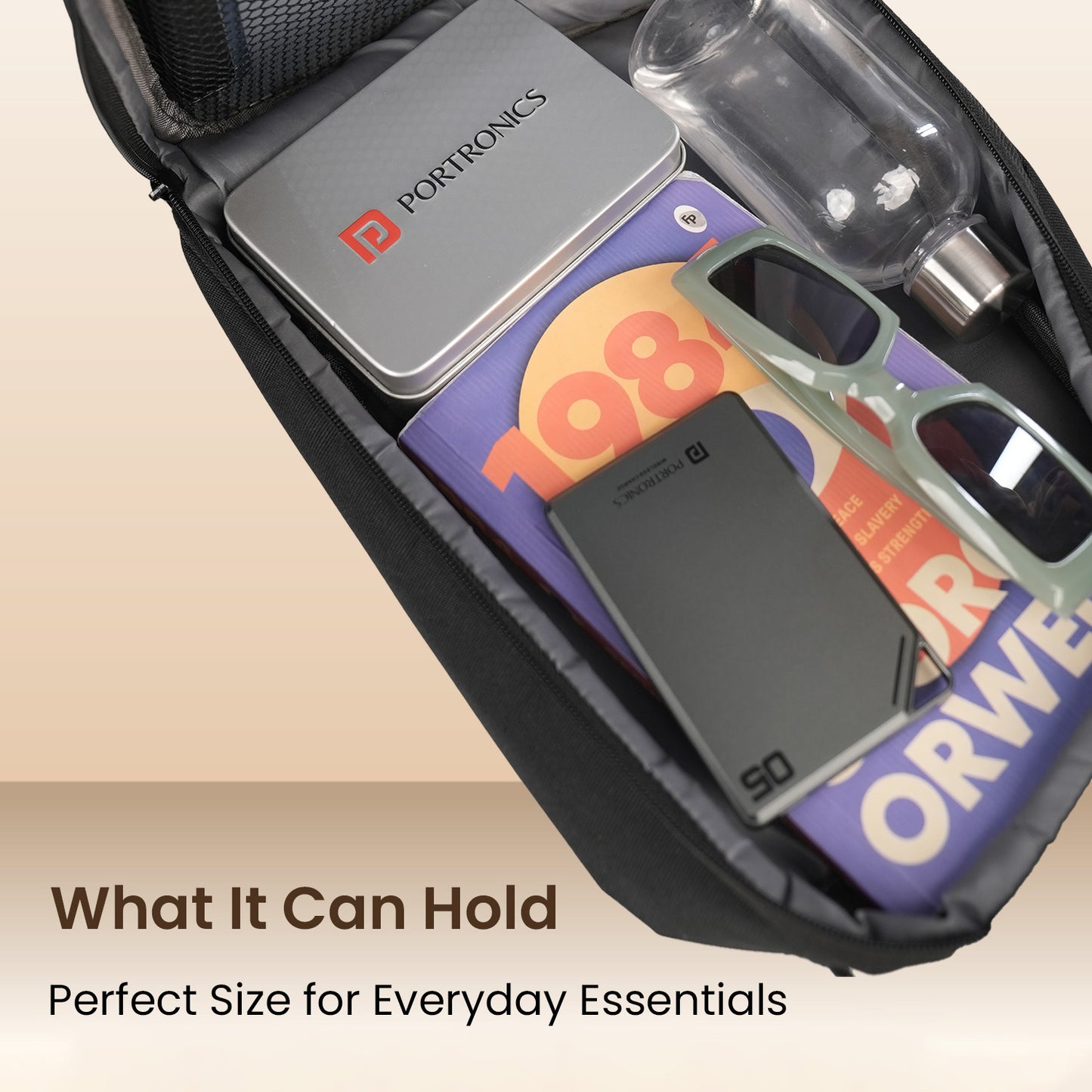 Versatile laptop bag for office or college – Portronics Byte Mini supports 13 inch to 16.1 inch laptops with ease| best laptop bag online