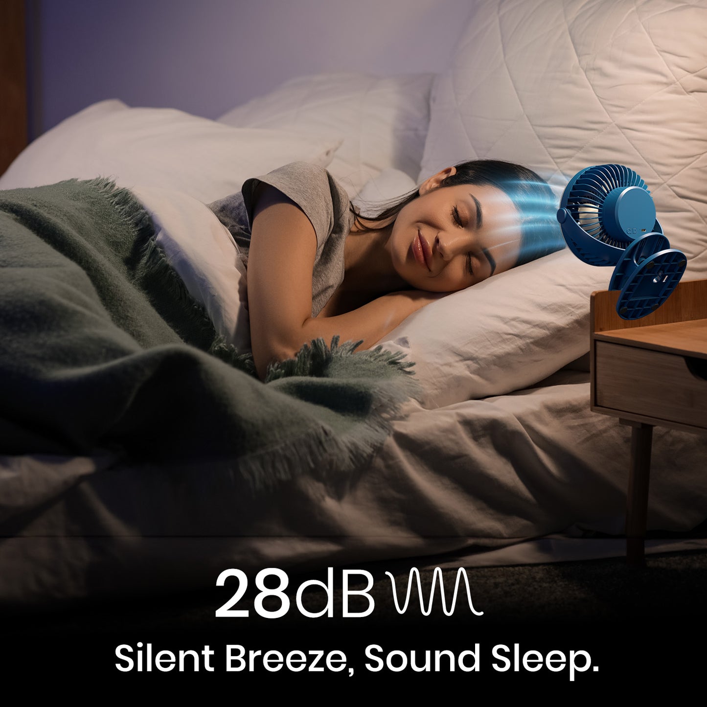 Portronics ClipCool portable table fan with features like quiet operation, making it an ideal clip-on or table fan and Portable Rechargeable Fan for home or travel use