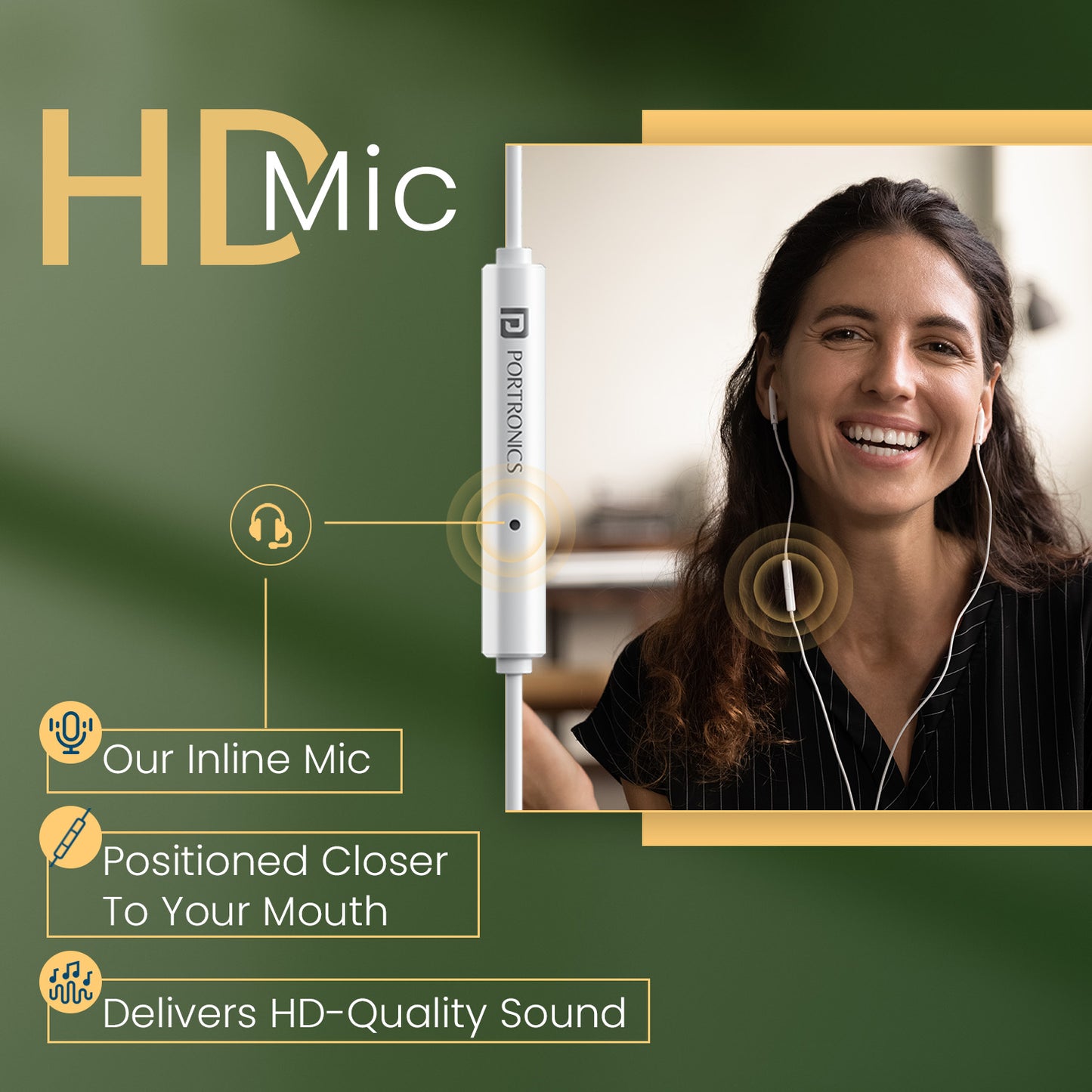 Portronics Conch Kappa C Type C Wired Earphones| Best Wired Earphones with hd mic| wired type c earphones