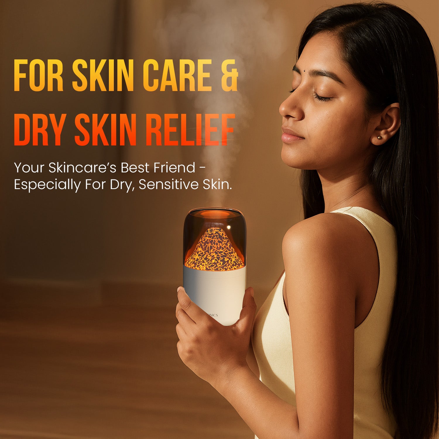 Portronics Magma cool mist humidifier for babies with ambient night lamp and smooth water mist humidifier for baby’s cough and dry skin