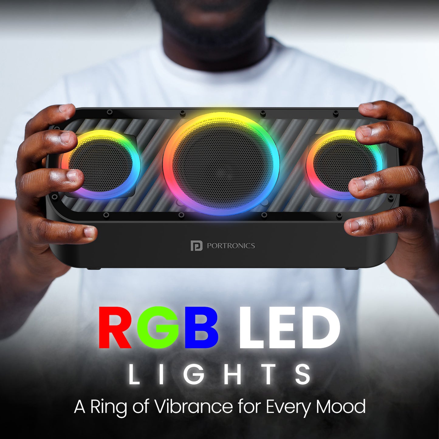 Portronics Microblast 60W party speaker come with RGB LED light| Wireless party speaker| Party speaker| Speaker for party| best speaker by portronics