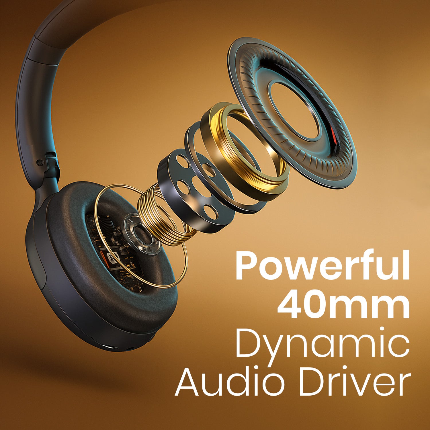 Portronics Muffs M5 Over Ear Wired Headset | AUX Mode with Deep Bass & Noise Cancellation for Unlimited Music Sessions | Wired Headset, Over Ear Headphones, AUX Headphone| 40mm driver for hd sound