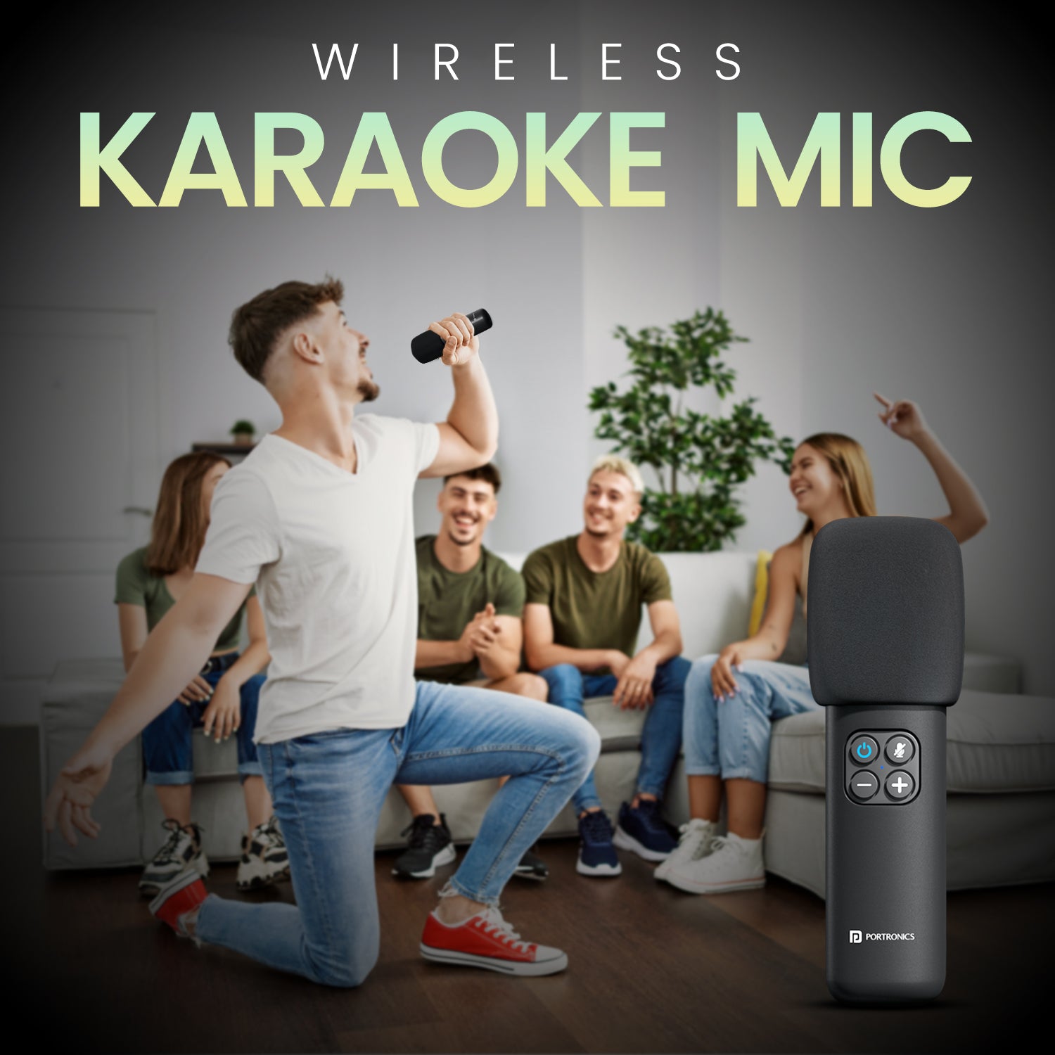 Portronics Resonate 2 14w portable speaker comes with wireless karaoke mic for singing| best speaker for small parties
