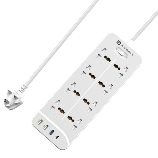 Portronics Power Plate 23 Power extension board All-in-one power solution with 2500W power delivery