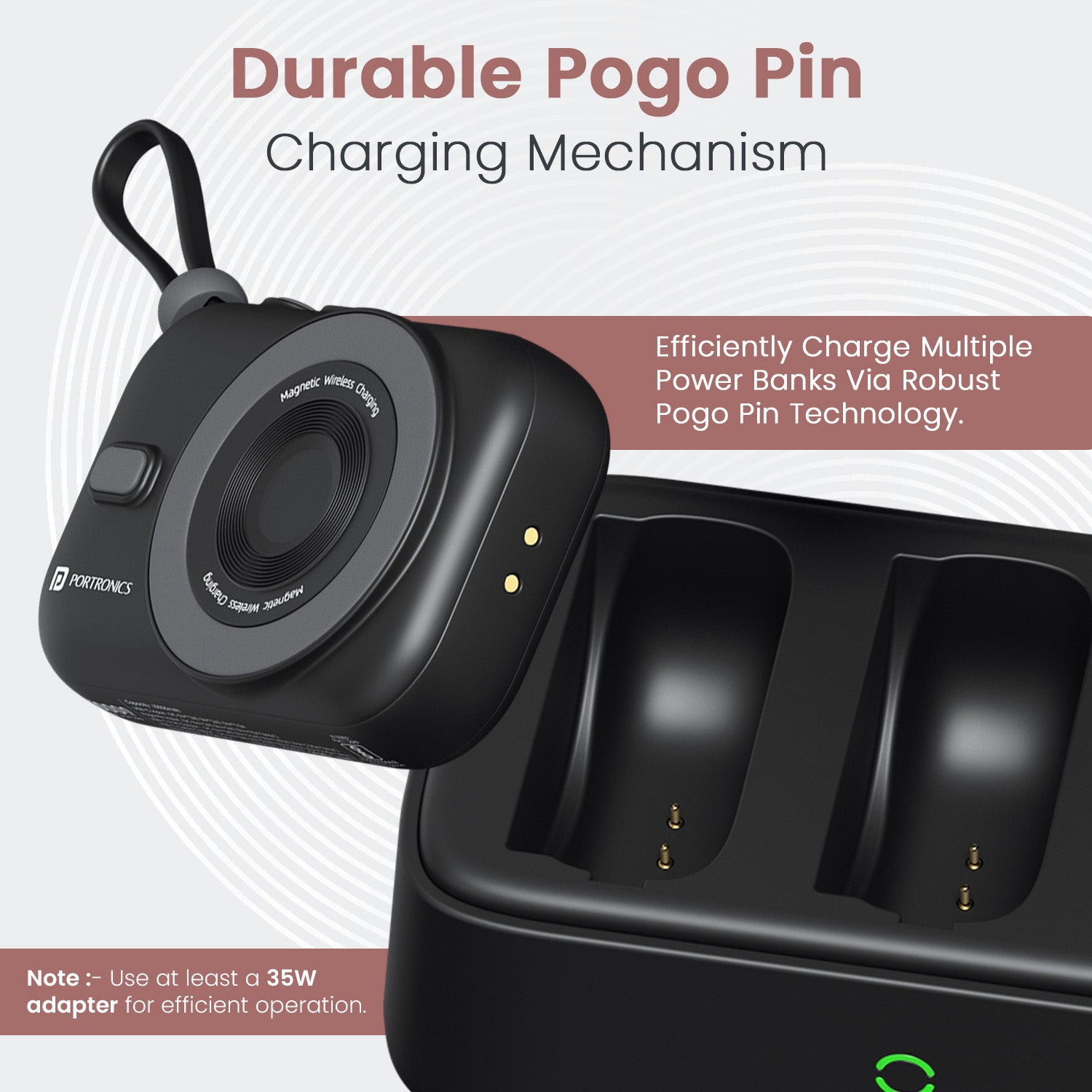 Power Bank Price Worth Every Penny – Power Shutter Home Portronics 10000mAh Mini Power Bank with Dual Charging Modes| best power bank with pogo pin charger