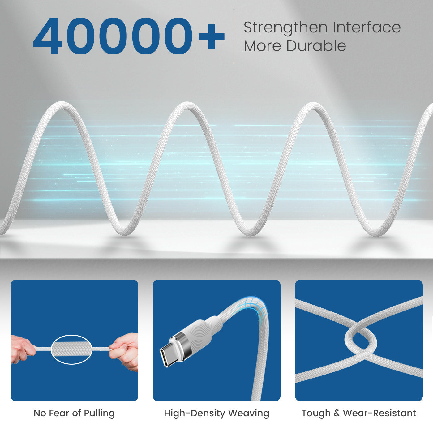 Fast Charging USB Cable – Snaplink C Square C Type Cable with Magnetic Type-C Connectors, Ideal for Android Devices| best usb cable online