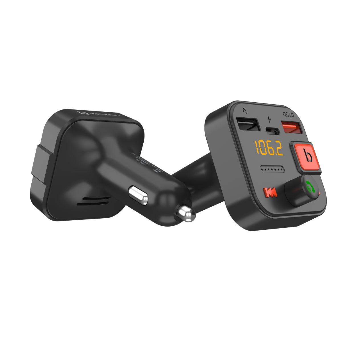 Portronics Auto 15 Bluetooth - FM Transmitter in-Car Radio Adapter