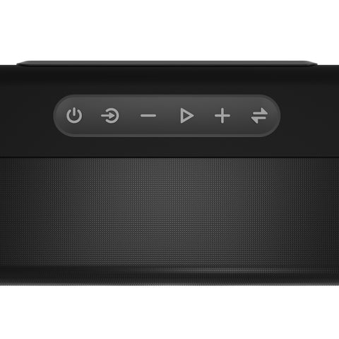 Portronics Sound Slick V Bluetooth/Wireless  Soundbar 80W with control buttons on it 