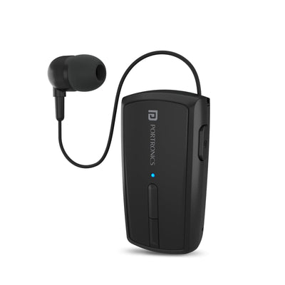 Portronics Harmonics Klip4 bluetooth headset| bluetooth handsfree wireless
