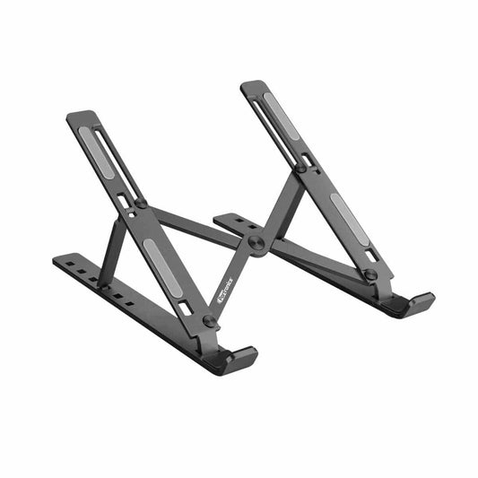 Grey  Portronics My Buddy K portable laptop stand with ergonomic design for better posture| best laptop stand at affordable price