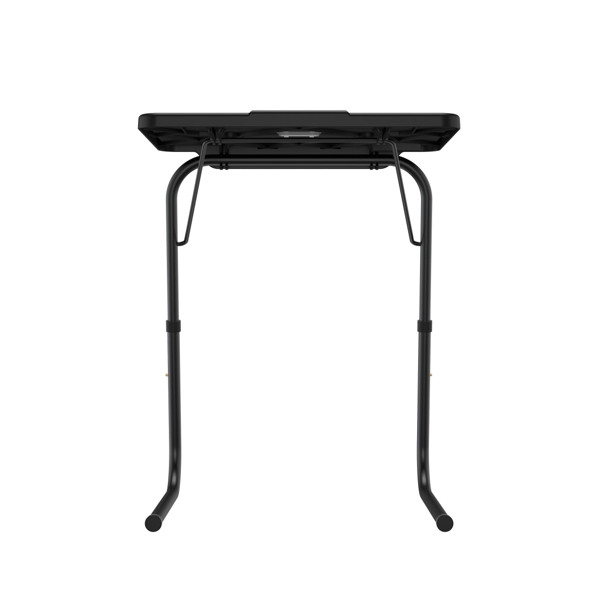 Black portronics my buddy f laptop table with phone holder | integrated smartphone slot support utility table mate | keeping mobile close during virtual meetings portable | best portable laptop stand with dedicated device slot