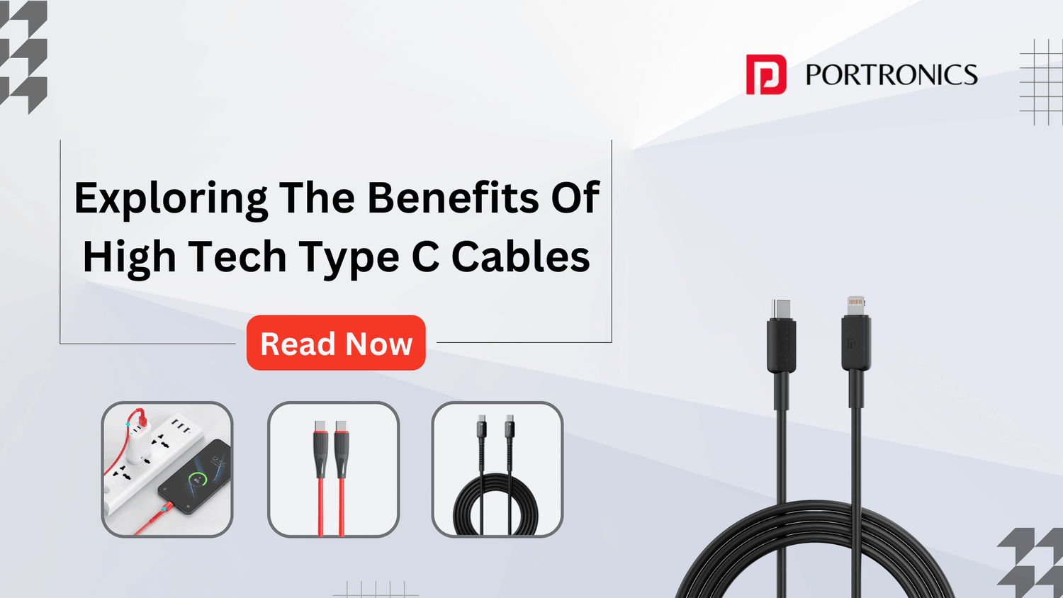 Exploring The Benefits Of High Tech Type C Cables – Portronics