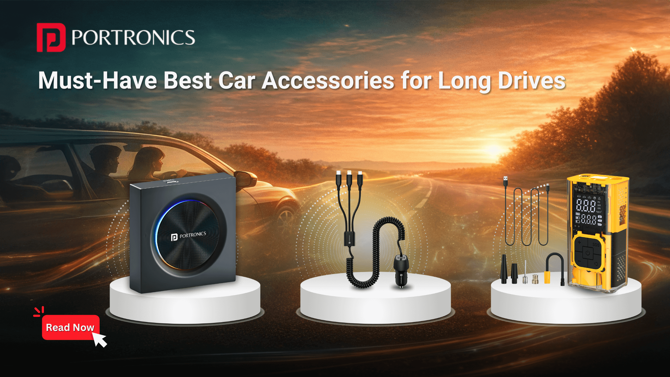 Must-Have Best Car Accessories for Long Drives – Portronics