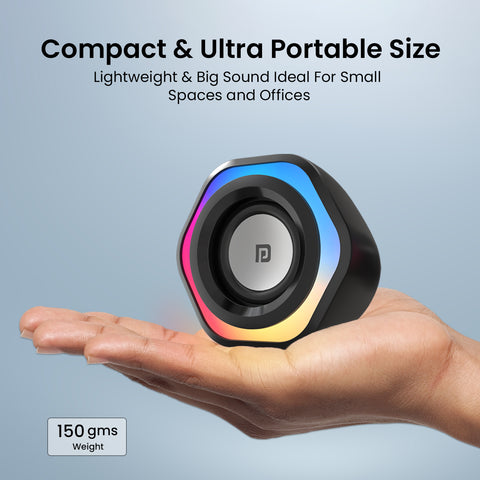 Portronics In Tune 4 6 watts usb speaker is compact and portable sizes
