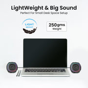 Portronics In Tune 5 12 watts usb speaker is compact and lighweight and big sound pc speaker
