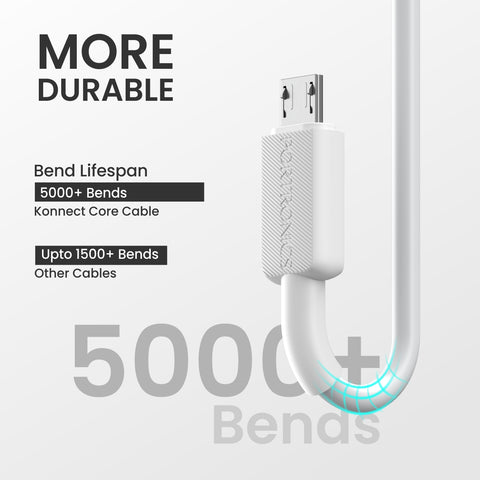 Portronics Konnect Link 3 | 3-in-1 Multi Charging Cable 5000+ bends