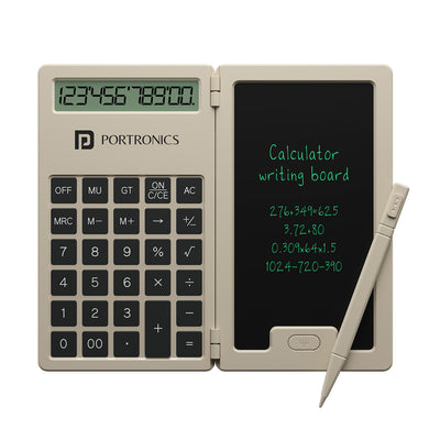 Portronics Ruffpad Calc Mini digital calculator with lcd writing pad