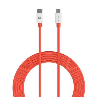 Portronics Konnect Dash Max 65w Type to type c fast charging cable| type c charging cable| 65W PD Fast Charging