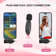 Portronics dash 5 omni direction wireless microphone audio accessories with plug and play easy connection 