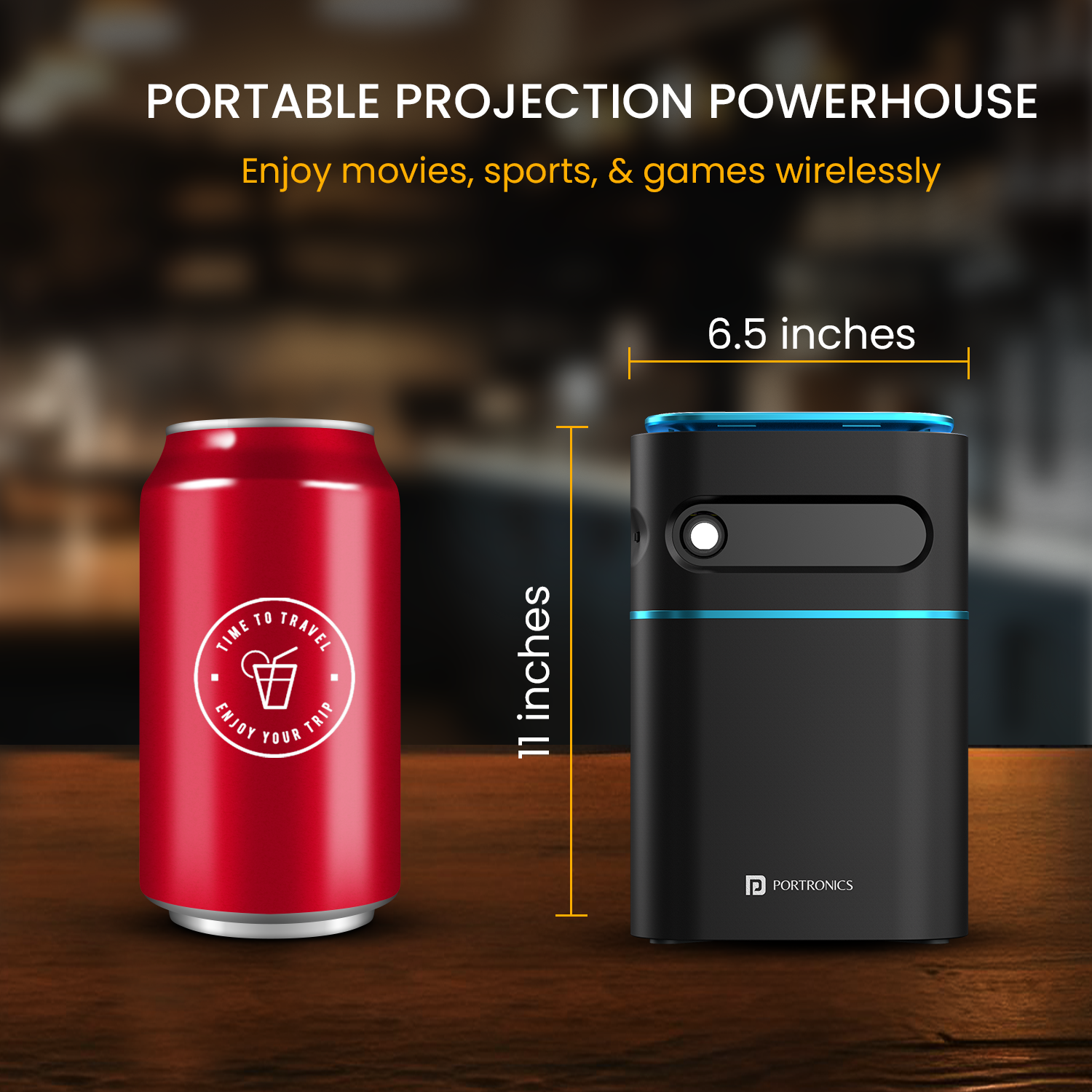 Portronics Pico 12 Smart Portable LED Projector with up to 4K support  launched