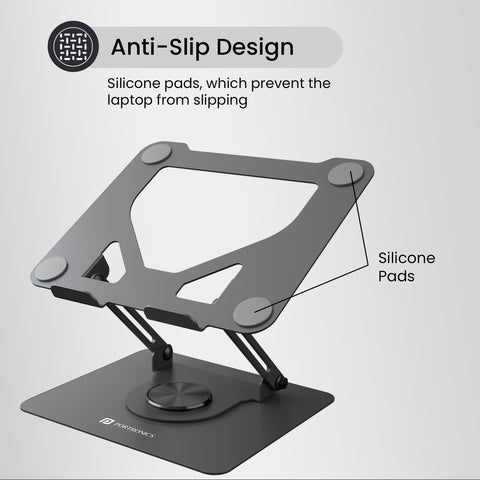 My Buddy K11 ergonomics design laptop stand| foldable laptop stand come with anti slip design 