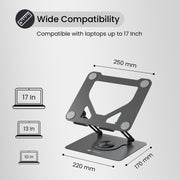 My Buddy K11 ergonomics foldable & portable laptop stand support upto 17'' laptop 