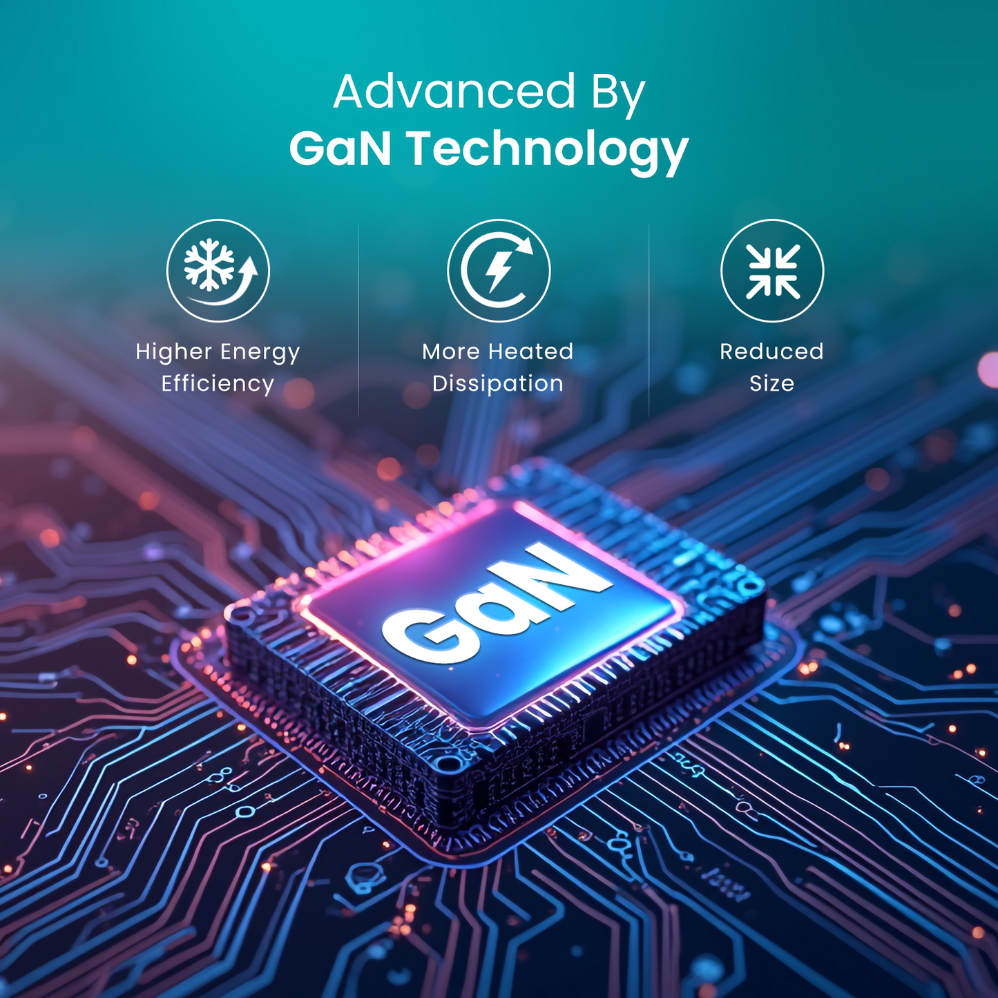 Adapto 100 Pro 100W multiport charger adapter with GaN fast charge technology and PPS adaptive voltage control, desktop charger for MacBook, Samsung Galaxy, iPhone (Type-C cable required), tablets and USB-C powered devices